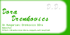 dora drenkovics business card