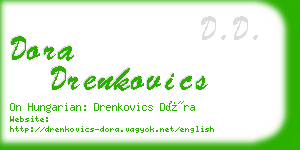 dora drenkovics business card